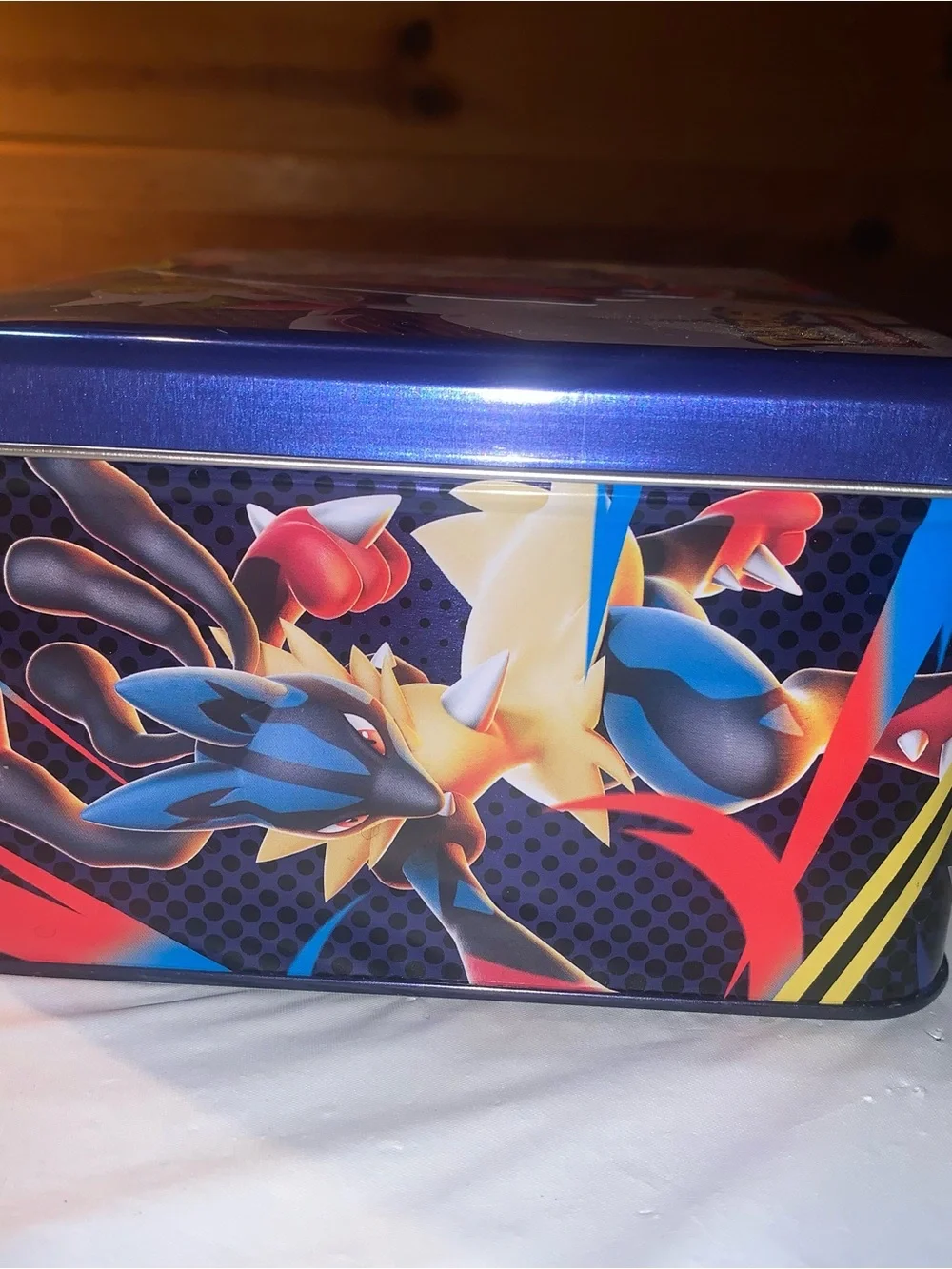 Pokemon Tin Lunchbox - Blue, Purple, Red, Yellow, Green